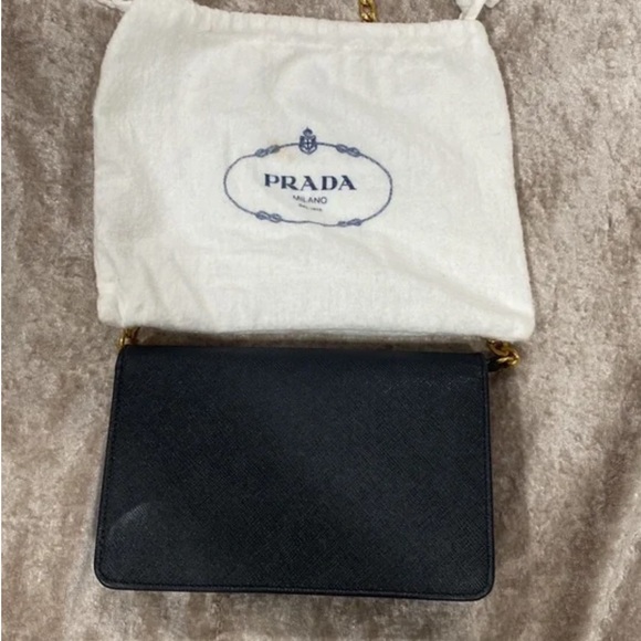 Prada Black Wallet On A Chain - Picture 6 of 7